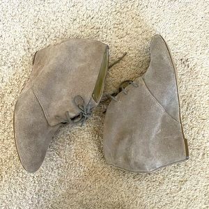 INC Tan suede booties, size 9M